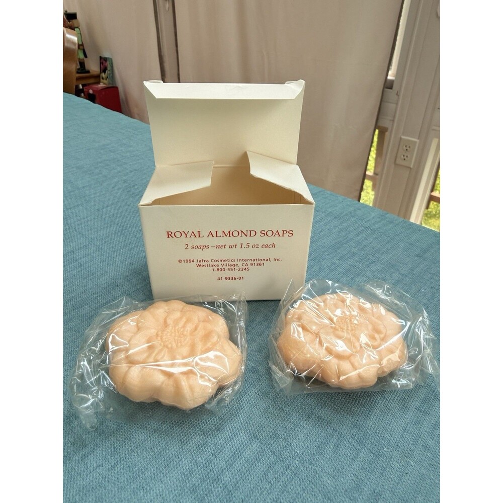 Jafra Royal Almond Bar Soap 2 Pack Vintage Sealed 1994